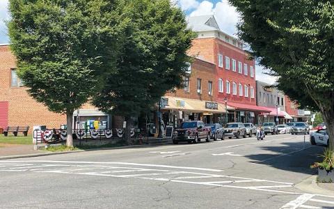 Press photo/Mia Overton - Main Street in Franklin is a state highway and is on the DOT’s schedule to be paved in 2028. Town of Franklin officials are working to get the DOT to make the needed improvements before then.