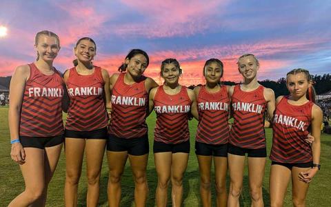 Photo courtesy of Melissa Ward - Panther women’s cross country is pictured at this year’s State Championship course at the Ivey Redmon Sports Complex in Kernersville Sept. 6. 