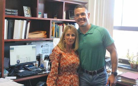 Press photo/Thomas Sherrill - Derek Roland and Administrative Staff Assistant Pam Ledford.