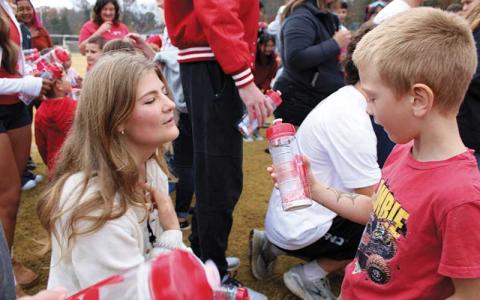 The Franklin High School seniors and kindergarten students from around county participated in the Panther Legacy handoff on Nov. 1.