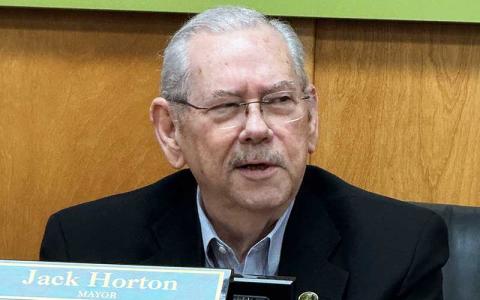 Press photo/Mia Overton - Franklin Mayor Jack Horton announced at the June 2 Town Council meeting that he would not be running for a third term. Filing for municipal elections open July 7.