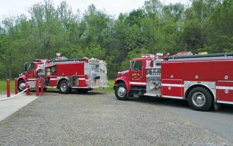 File photo - Trucks from Cowee Fire & Rescue.