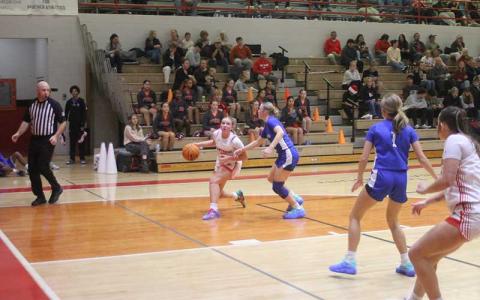 Press photo/Will Woolever - Sophomore Bristol Brooks eyes the rim versus Brevard Dec. 16.