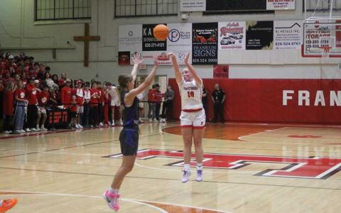 Press photo/Will Woolever - Bristol Brooks attempts a 3-pointer versus Smoky Mountain Feb. 6.