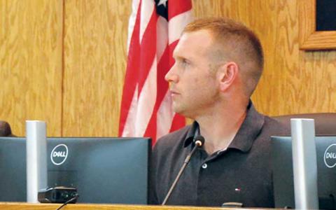 County Commissioner Chair Josh Young hears discussion on the county’s 2026-27 budget. (Press photo/Shelby Powell)