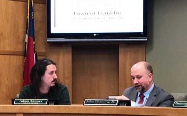 Adam Kimsey (left), who previously served on the town council, was appointed Monday to fill the two years remaining on Jack Horton’s term after Horton was elected mayor in November. Kimsey will take office in January.