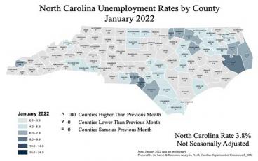 Unemployment map