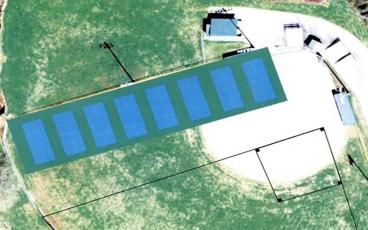Photo/Macon County - Eight new pickleball courts will be constructed to the right of the current girls softball practice field, which will be moved to the left of the field. The current concession stand will be converted to restrooms. 