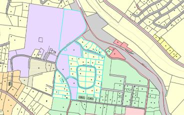 Map/Town of Franklin PZC1, including Iotla Street, White Oak Circle, Ridgewood Drive, is one of the three areas the Franklin Planning Board will review for possible rezoning.