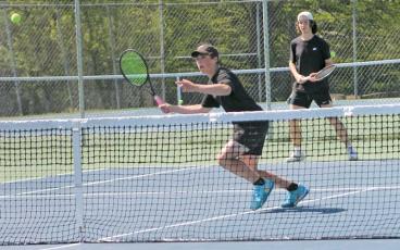Press photo/Will Woolever - Panthers doubles team Jack Sgro and Mica Jacobs head to regionals as the No. 1 seed.