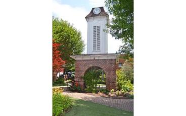 Press photo/Mia Overton - The clock tower in downtown Franklin.