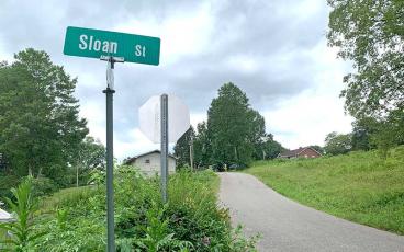 Press photo/Will Woolever - Sloan Street and First Street in East Franklin were among the areas the Franklin Town Council approved for rezoning. The property along those streets will now be R-1 residential rather than R-2.