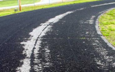 Press file photo - Refurbishment of the Macon Middle School track has been topic for the Macon County School board for the past year. At a special meeting on Dec. 21, the board selected a firm to design the project.