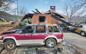 Press photo/Thomas Sherrill - The aftermath of the Jan. 4 fire at 796 Prentiss Bridge Road, as photographed on Jan. 19.