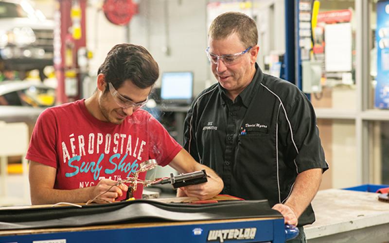 David Myers, automotive systems technology program coordinator and instructor at SCC, said vocational education at the high school level is extremely efficient for many students.
