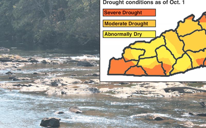 Drought conditions infographic.
