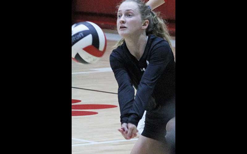 Press file photo - Rhiley Bryson made 1,344 digs during her three-year varsity career. 