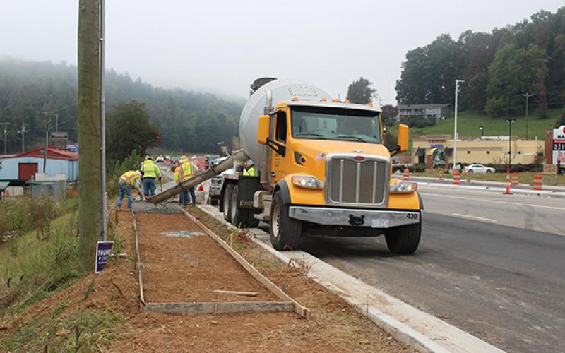 Press photo/Jake Browning - Work to reconfigure a section of Georgia Road got underway in 2019.